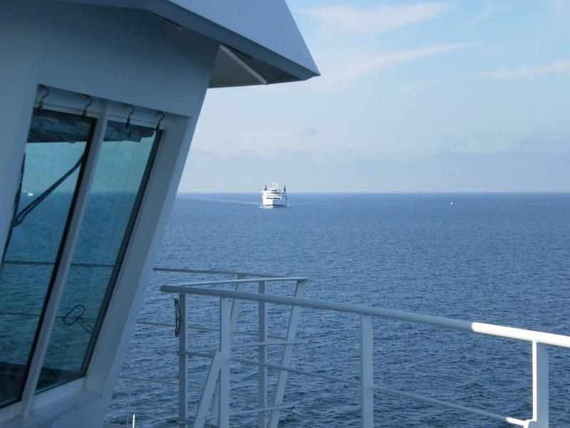 Morze Bałtyckie - pociąg pokonuje trasę pomiędzy Danią a Niemcami promem